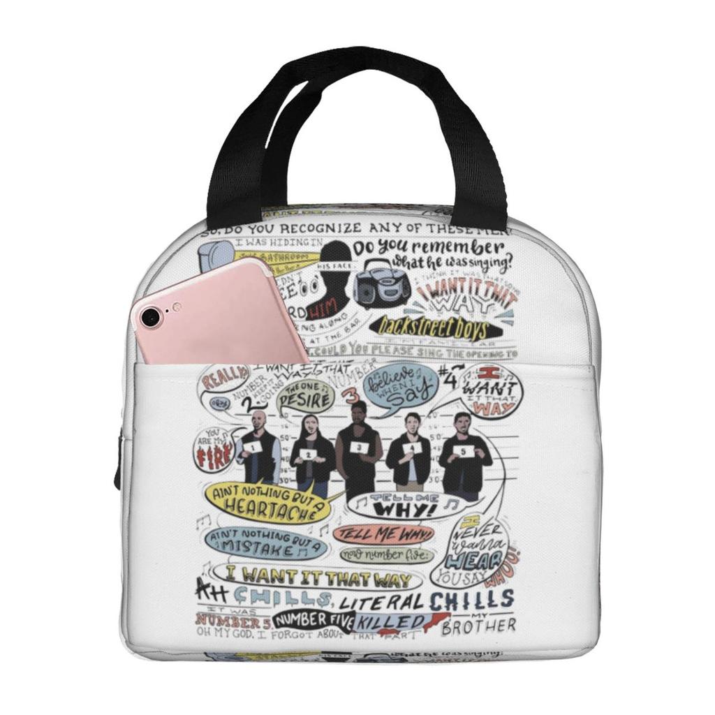 I Want It That Way B99 Colorized Insulated Lunch Bag for Women Office Cooler Thermal Food Box Tote Lunch Boxes Container
