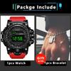 Multifunction Men's Watches Outdoor LED Digital Sports Watch for Man Kids Teen Dark-screen Design Luminous Electronic Wristwatch