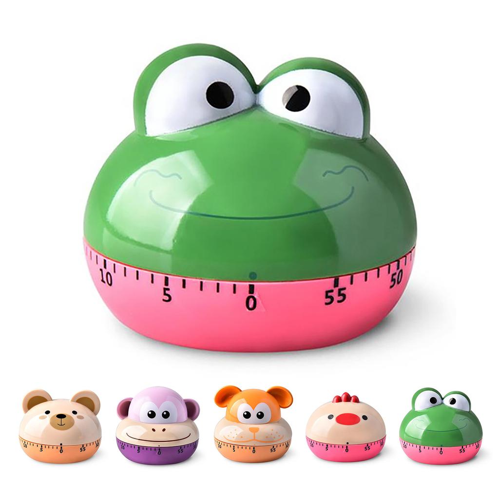 Mechanische Küchentimer Cartoon Tierform Genau 60 Minuten Manueller Timer für Studenten