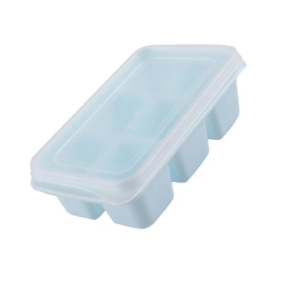 Taca na lód Food Grade PP Łatwa do czyszczenia Układana Konstrukcja Miękka 11,5x7x4cm Kompaktowa Taca z pokrywką dla