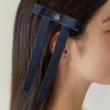 Denim Ribbon Tie Hair Pin HB2236