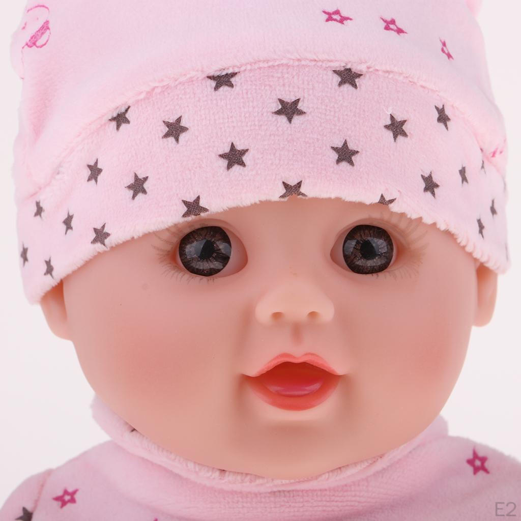 30cm Flexible Speaking Doll Model Clothes Hat Kids Learning Toy