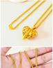 60cm Hollow Heart Sand Gold Necklace - New Women's Jewelry Collection