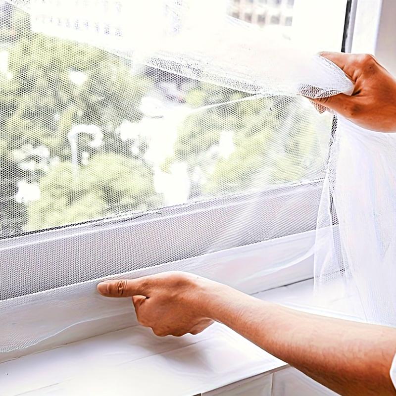 1PC Removable Magnetic Fly Screen for Windows No-Tools Adjustable Window Bug Barrier