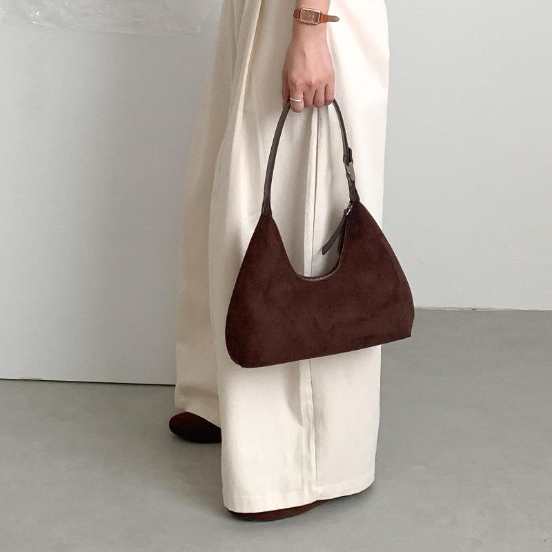 Vintage Suede Shoulder Bag Luxury Casual Tote Bag for Women Fashion Autumn Winter  Guangzhou  Bag Purse