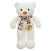 New Scarf Teddy Bear Plush Toy Big Bear Doll Doll Bed Companion Comforting Dolls Send Girls Birthday Gifts