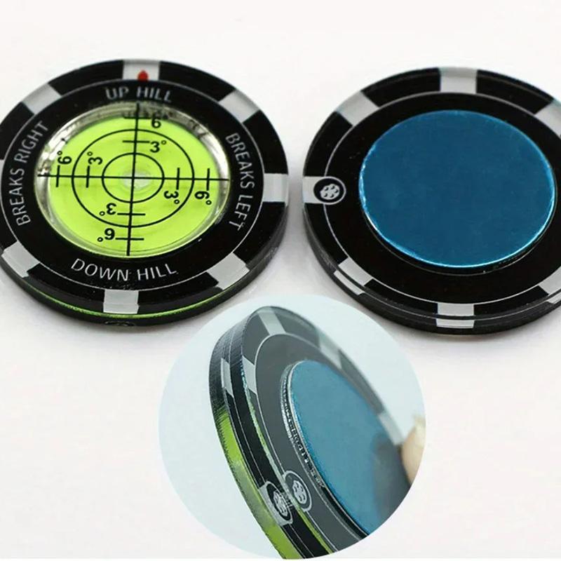 High Precision Round Green Reader Golfing Putting Aid Slope Reader 1PC Golf Putt Ball Marker