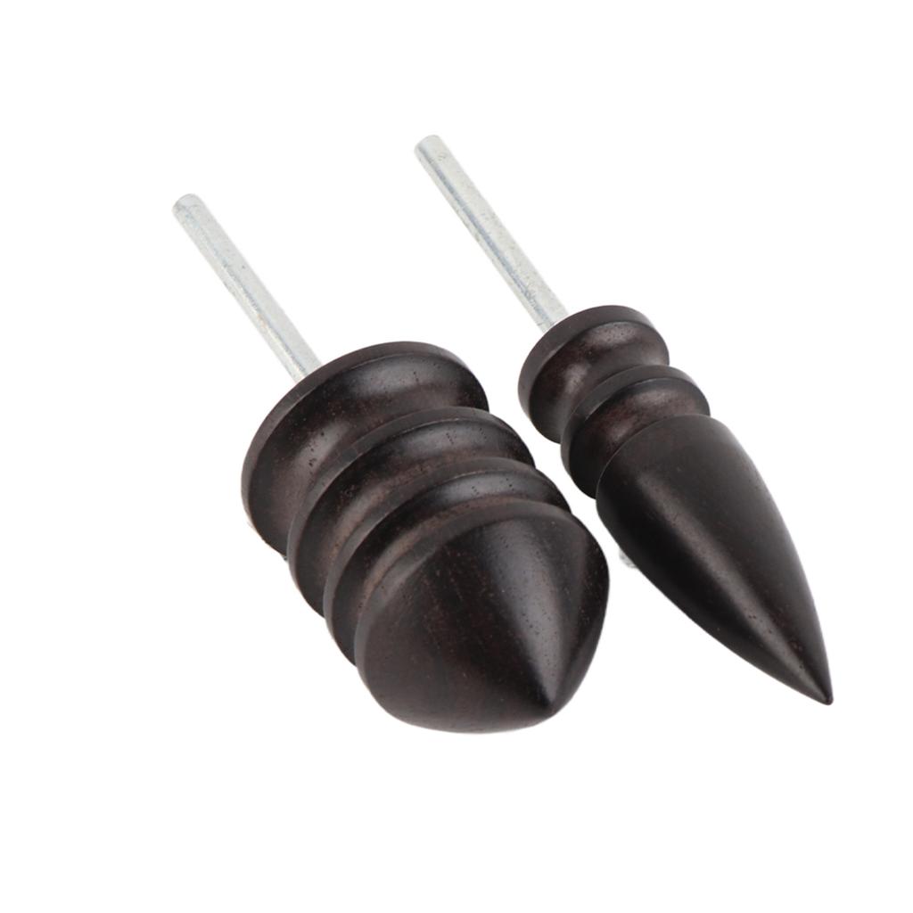 2 Pcs  set Leathercraft Carving Tool Handmade DIY Leather Edge Slicker Round Wood Burnisher