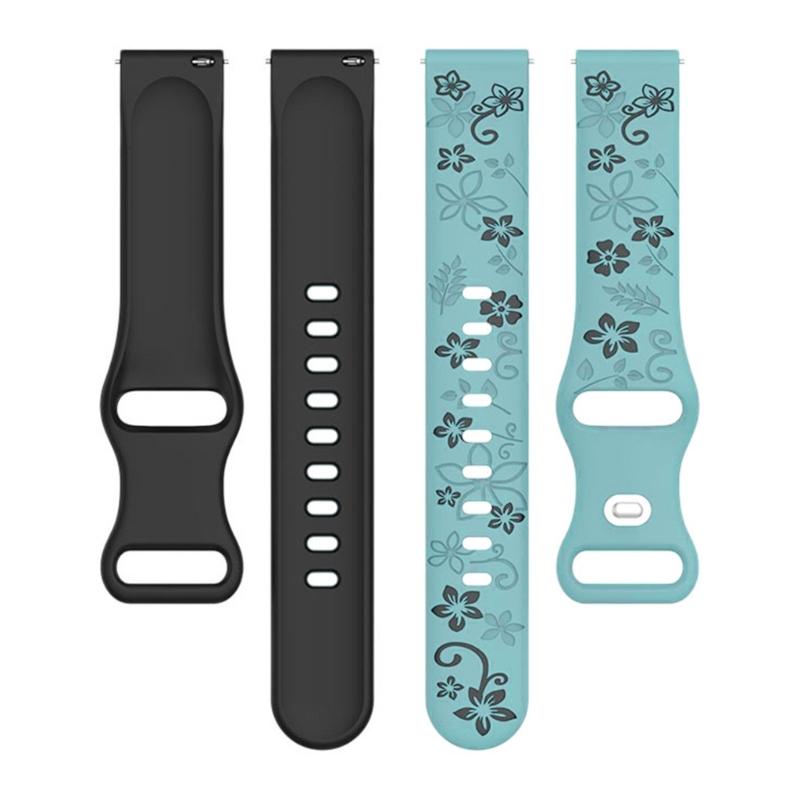 Doppelfarbige atmungsaktive Silikon-Armbänder Schweißfest Tragbare Armbänder Für Uhr 7 Schnellverschluss-Armband Komfort Unisex