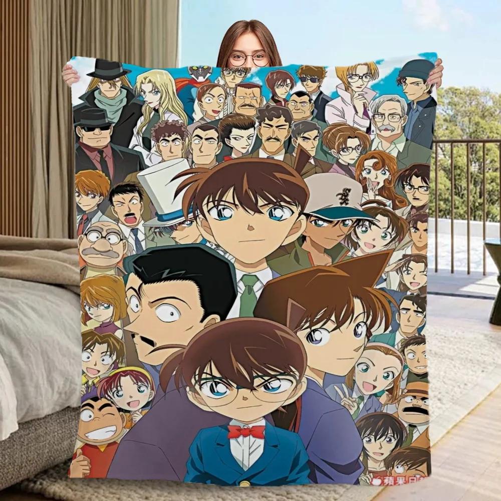 Detective Conan Personalized Blanket for Sofa Decoration Home Interior Luxury Blankets & Throw Thin Wadding Blanket King Size 75x90cm