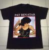 Pat Benatar Star Coton Lourd Coton Noir Taille Unique Chemise Unisexe