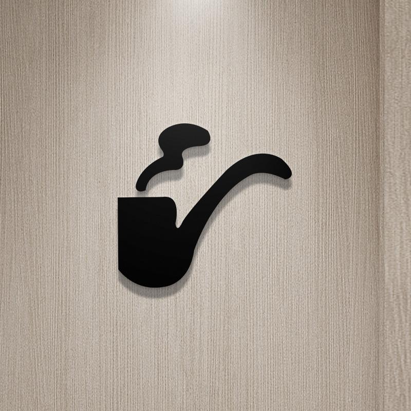 Shopping Malls Office Toilet Sign Plate Acrylic 3D Wash Room Door Wall Label Sticker WC Signage Board Art Hotel Home Decor