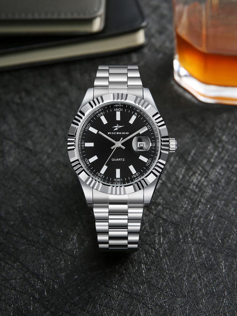 Men's Round Pointer Quartz Watch Stylish and Durable Design Suitable for Daily Wear an Excellent Gift for Him