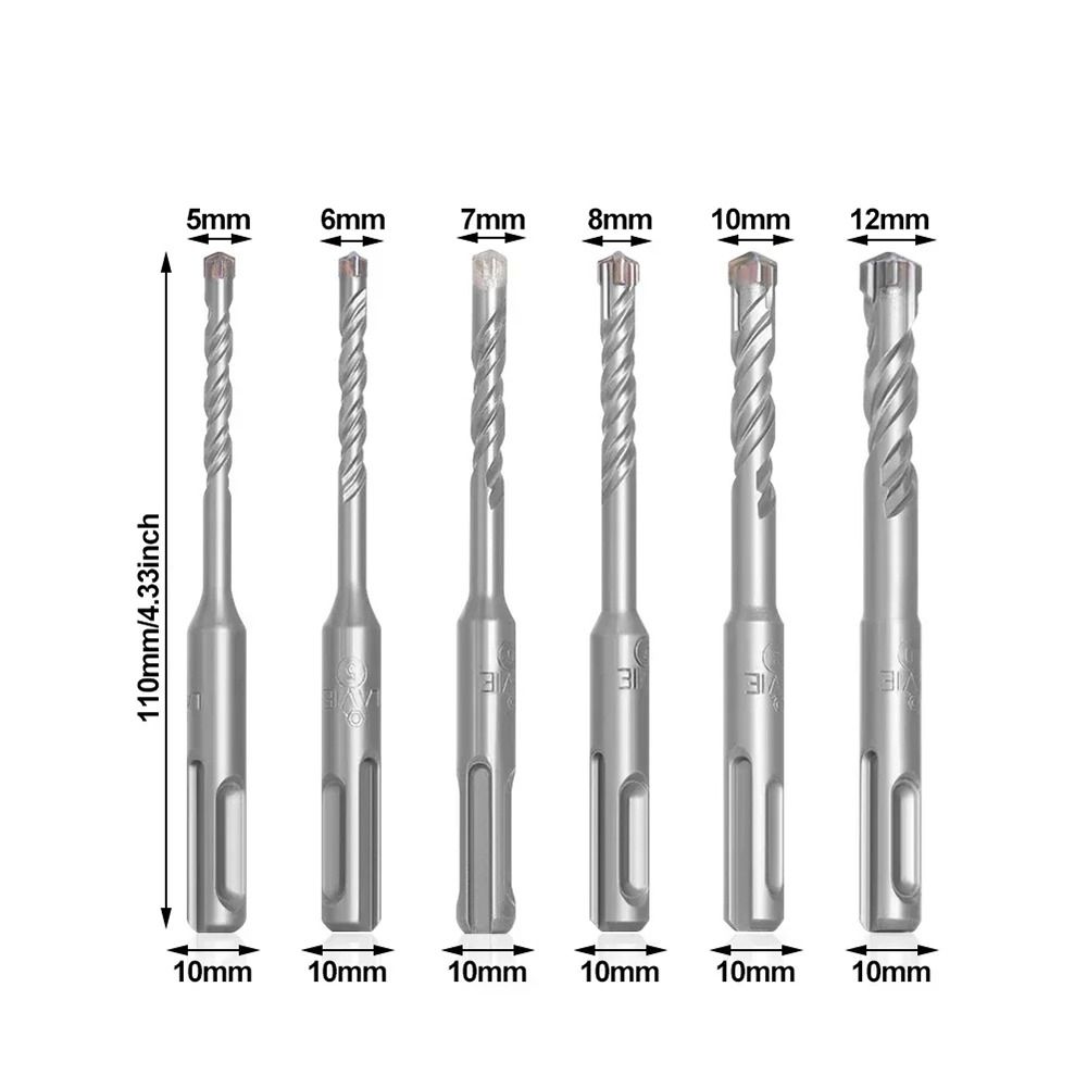 1 Stück 110mm 160mm Elektrohammer Bohrer Kreuzspitzen Schlagbohrer Für Wand Beton Ziegel Mauerwerk