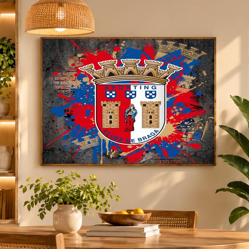5D Diamond Painting Braga FC DIY Full Drill Diamond Art Kit Home Decoration