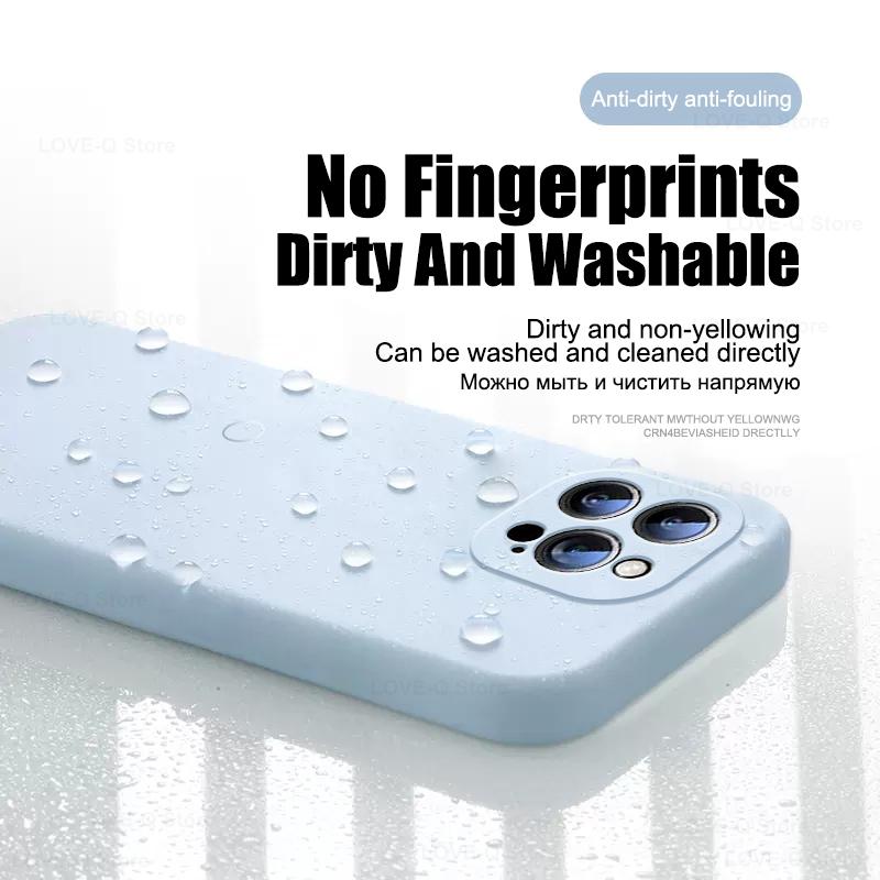 For Liquid Silicone Phone Case For Apple iPhone 16 15 14 Plus 13 12 11 Pro Max Cases For iPhone 16 Pro Max Shockproof Cover