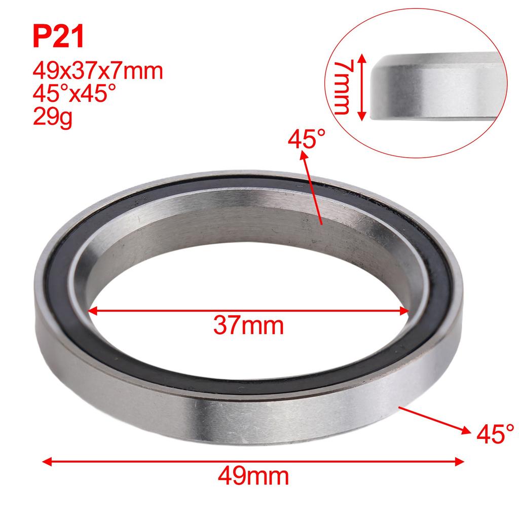 Steuersatzlager Stahl 1,5 1 1/8 Zoll 38/39/41/44/49/52mm 45/36 Grad