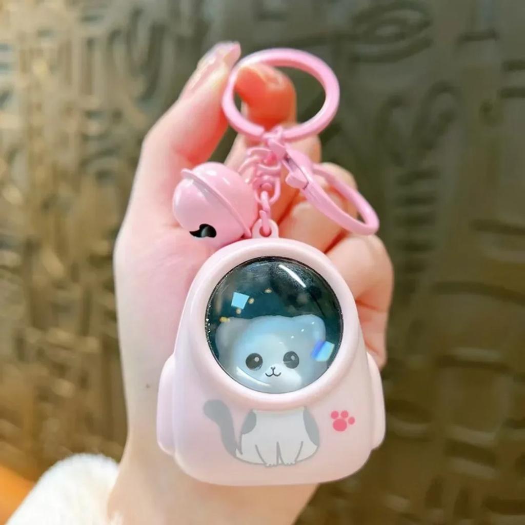 Cute Bear Bag Night Light Keychains, Kawaii Hanging Pendant Key Chain, Trendy Atmosphere Light