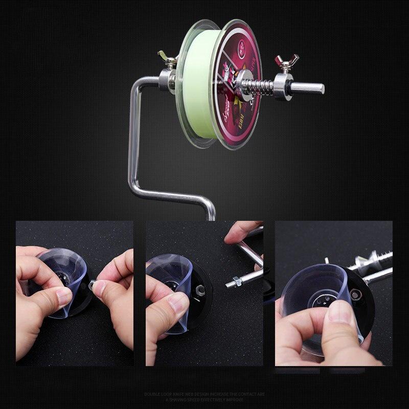 Portable Fishing Line Winder Spooler Machine Vacuum Spinning Baitcasting Reel Spooling System Fishing Tool Accessories