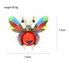 Blucome Rhinestone Bee Brooches For Women Large Enamel Vintage Fashion Insect Pin 4 Colors Available High Quality