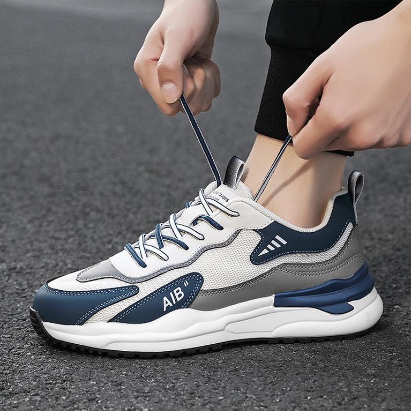 Nowe Wszechstronne Męskie Sneakersy Casualowe Letnie Oddychające Buty na Platformie Zwiększające Wysokość Wygodne z Miękką Podeszwą Antypoślizgowe Buty Taty