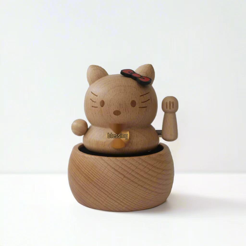 Spring-Wound Birthday Musical Jewelry Box for Girls