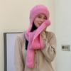 Women's Hat Scarf Combo Knitted Hats Versatile for Autumn and Winter Outdoor New Winter Knitted Hats