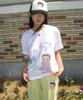 Ronron Betty Boop Dreamy Ribbon Over Fit T Shirt White