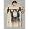 3D printed round neck comfortable men's clothing