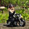 Genome Dwarf Garden Resin Bad Boy Motorcycle Biker Gardening Decorative Harley Davidson [CALIFAKT] Ornament, Craft, Ornament, Ornament, Figurine,