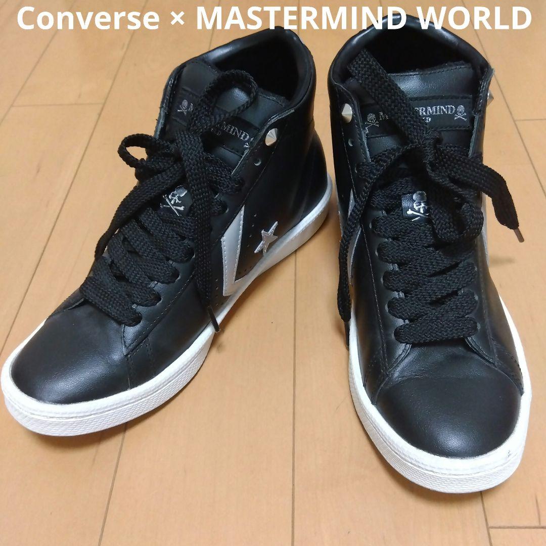 

[USED] MASTER MIND Converse Black High-Top Sneakers