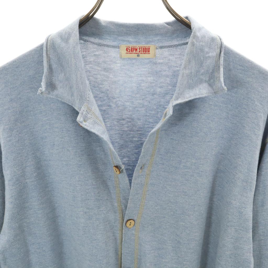 45PRM STUDIO made in Japan Long sleeve India shirt Blue Men's Used