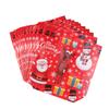 10Pcs Tote Bags Santa Elk Snowflake Tote Bags Thickened Non-Woven Printed Waterproof Bags Christmas Gift Decoration Bags