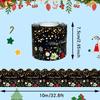 Paper Decorative Stickers No Adhesive Bulletin Board Border New Stickers  Christmas