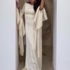 2024 Autumn/Winter Women's Flowing Sleeve Evening Dress with Big Swing Style