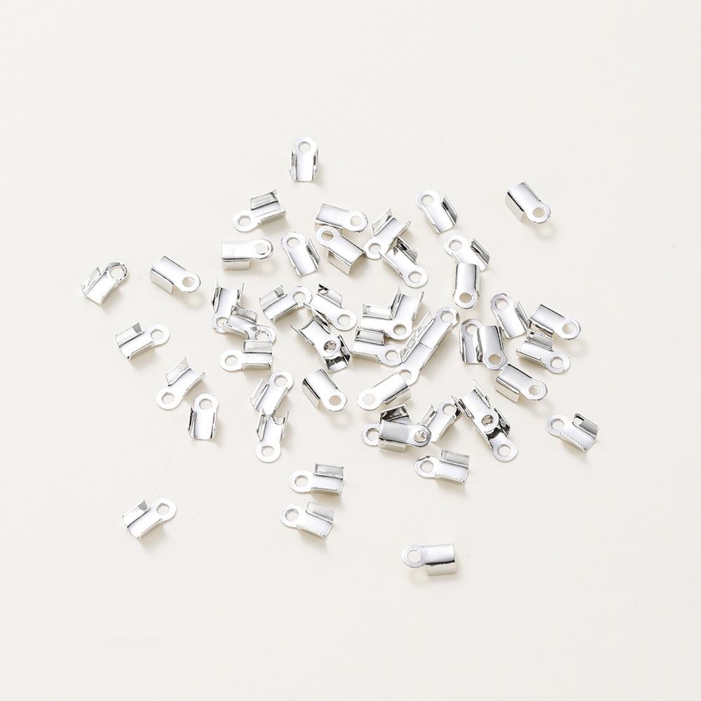 14k/18k Gold-Plated Leather Cord Clip: Real Gold, Copper Retention, DIY Jewelry Buckle Crimp Bead End Cap