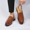 Luxury  Men Sandals British Style High Quality Hollow Out Leather Casual Shoes  Breathable Walk Shoes Mocassin Hombre