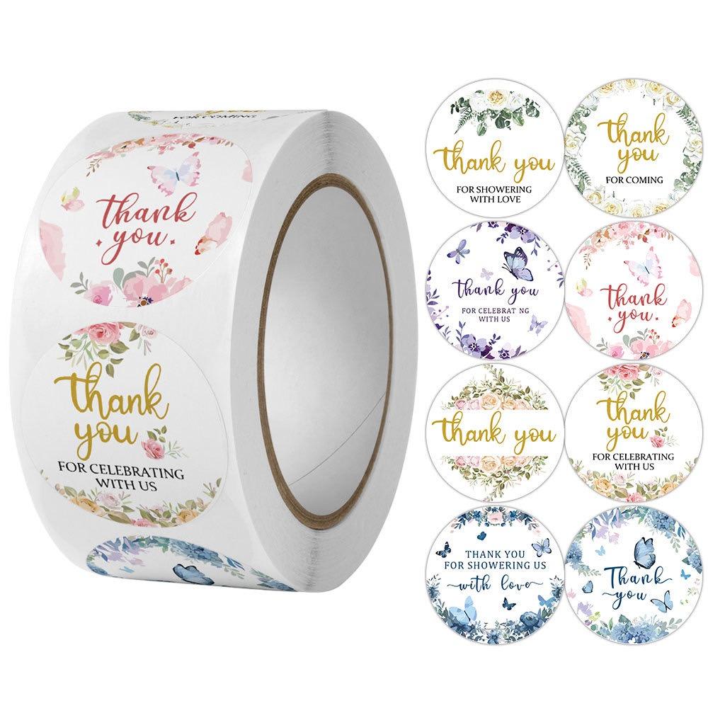

500pcs Stickers,Gratitude Labels for Events, Parties, Weddings, and Business Promotions,Adhesive Labels for Favors and Packaging