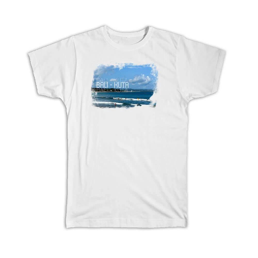 Gift T-Shirt : Bali Kuta Indonesia Surfers Photo 4XL