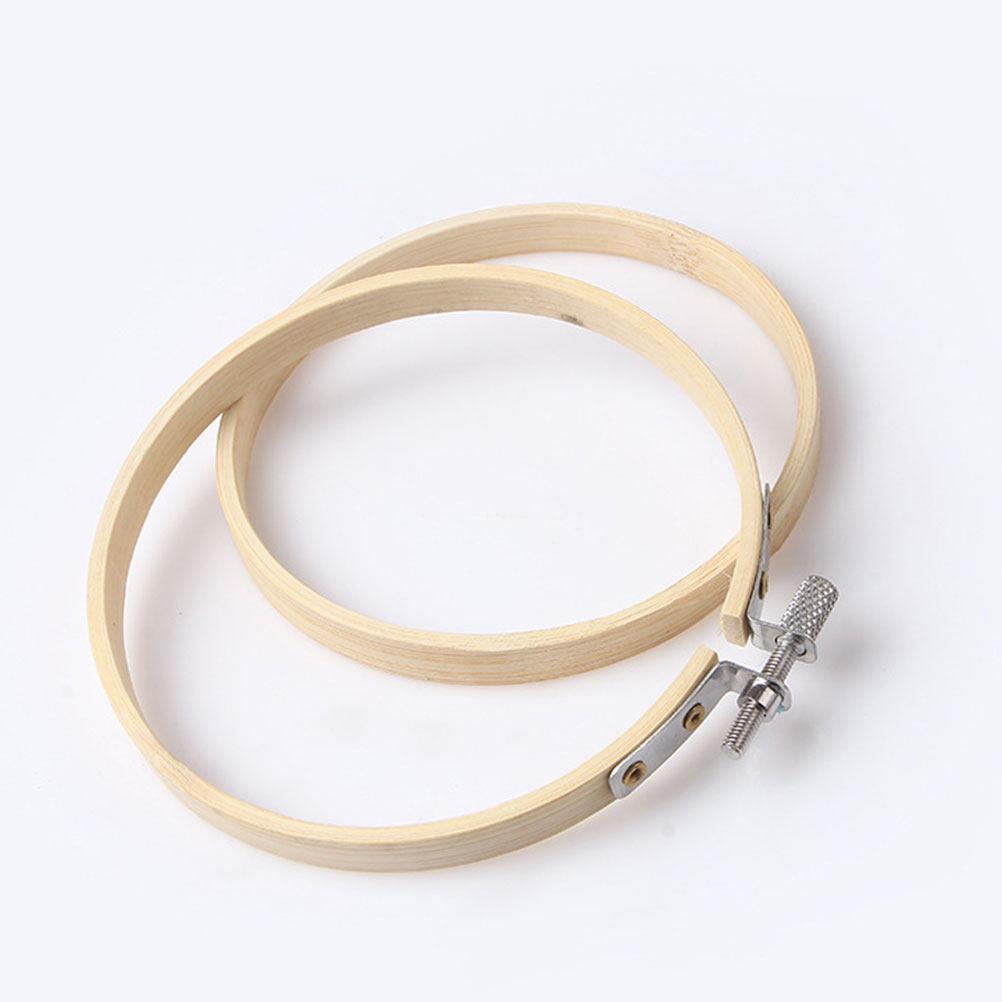 10Pcs Embroidery Hoop Set 36Cm Bamboo Ring for DIY Needle Arts Cross Stitch Quilting Fabric Art Wall Hanging Decoration