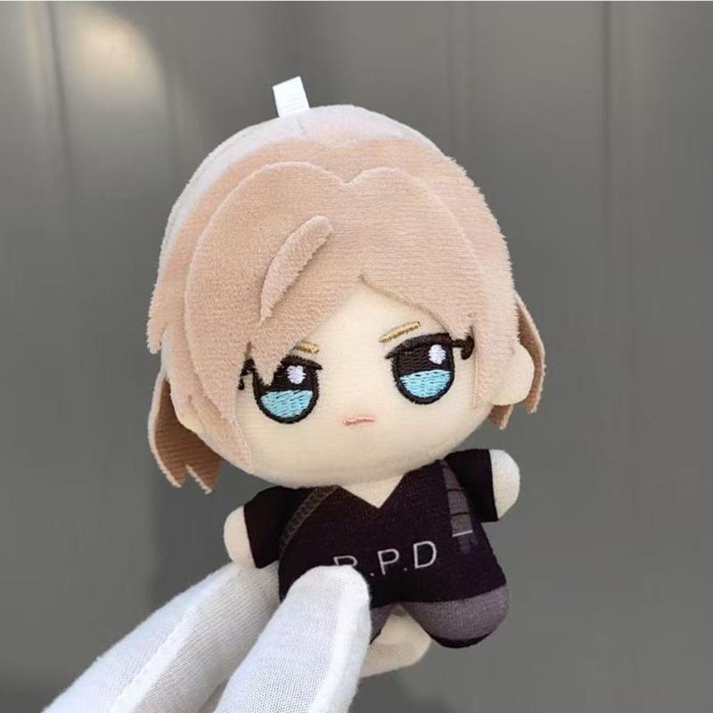 Nová Anime Leon Scott Kennedy Plyšová Panenka Přívěsek Hračka 10cm Kreslená Roztomilá Měkká Leon S. Kennedy plyšová panenka přívěsek hračka pro dítě dárek