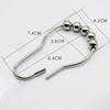 12pcs Rust Resistant Hanging Rings Hanging Design Curtain Buckles Versatile Curtain Hooks  Bathroom