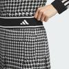 Adidas Golf Primeknit Comfortable Pleated Houndstooth Casual Skirt Women Skirts Black IM7260