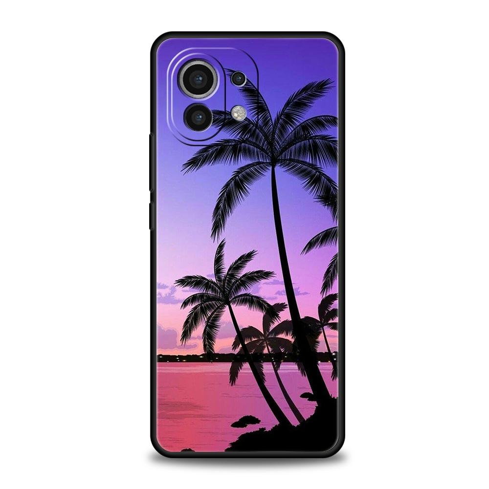 Phone Case For Xiaomi Mi 15 14 14T 13T 12T Pro 12 13 11 Lite 5G 11T X6 X5 Pro Soft TPU Cover Coconut Palm Tree