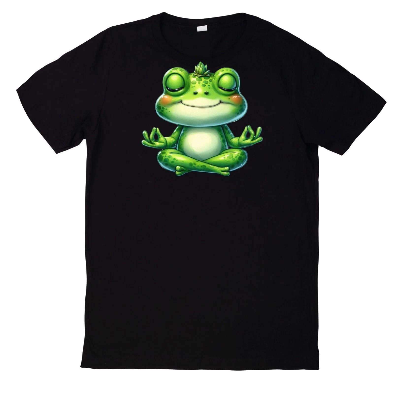 T-Shirt Lustiger und süßer Frosch Motiv Baumwolle XS