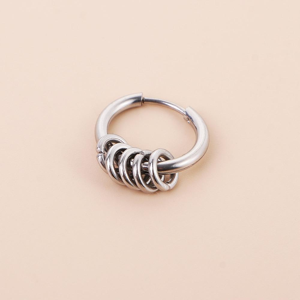Steel Pendent For Men Hiphop Ear Jewelry Women Hoop Earrings Stud Earrings Korean Dangle Earrings