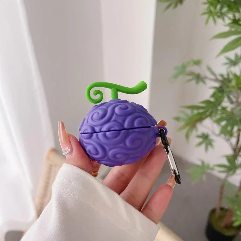 Cute Cartoon Devil Fruit Design High Quality Silicone Earphone Case for Samsung Galaxy Buds FE/2 Pro/Buds2/Pro/Live headset Case