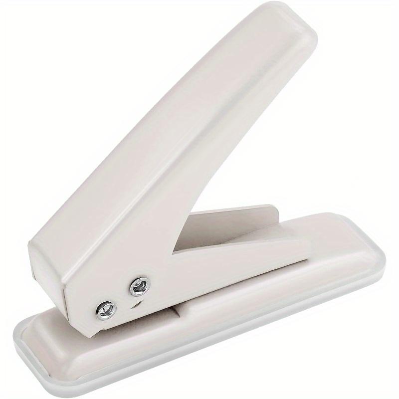 1PC Single Hole Punch, 20 Sheet Puncher Heavy Duty Paper 1/4 Hole Punch Capacity Metal Hole Puncher with Skid-Resistant Base for Paper