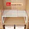 Retractable Wardrobe and Shoe Cabinet Shelf Divider for Dorms