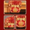 Lucky Bag Shape Chinese New Year Decoration Traditional Glitter Sequins Festive Hanging Ornaments Good Fortune Three-dimensional